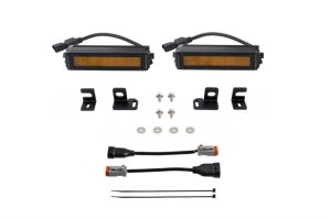 Toyota Tacoma Fog Light Kit - Diode Dynamics - SS6 Stage Series 6 Light Bars - Amber - `24-`27
